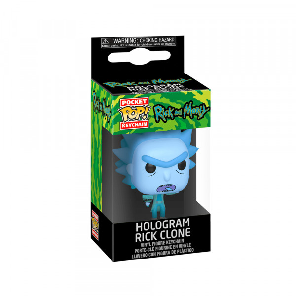 Funko POP! Keychain Rick and Morty: Hologram Rick Clone